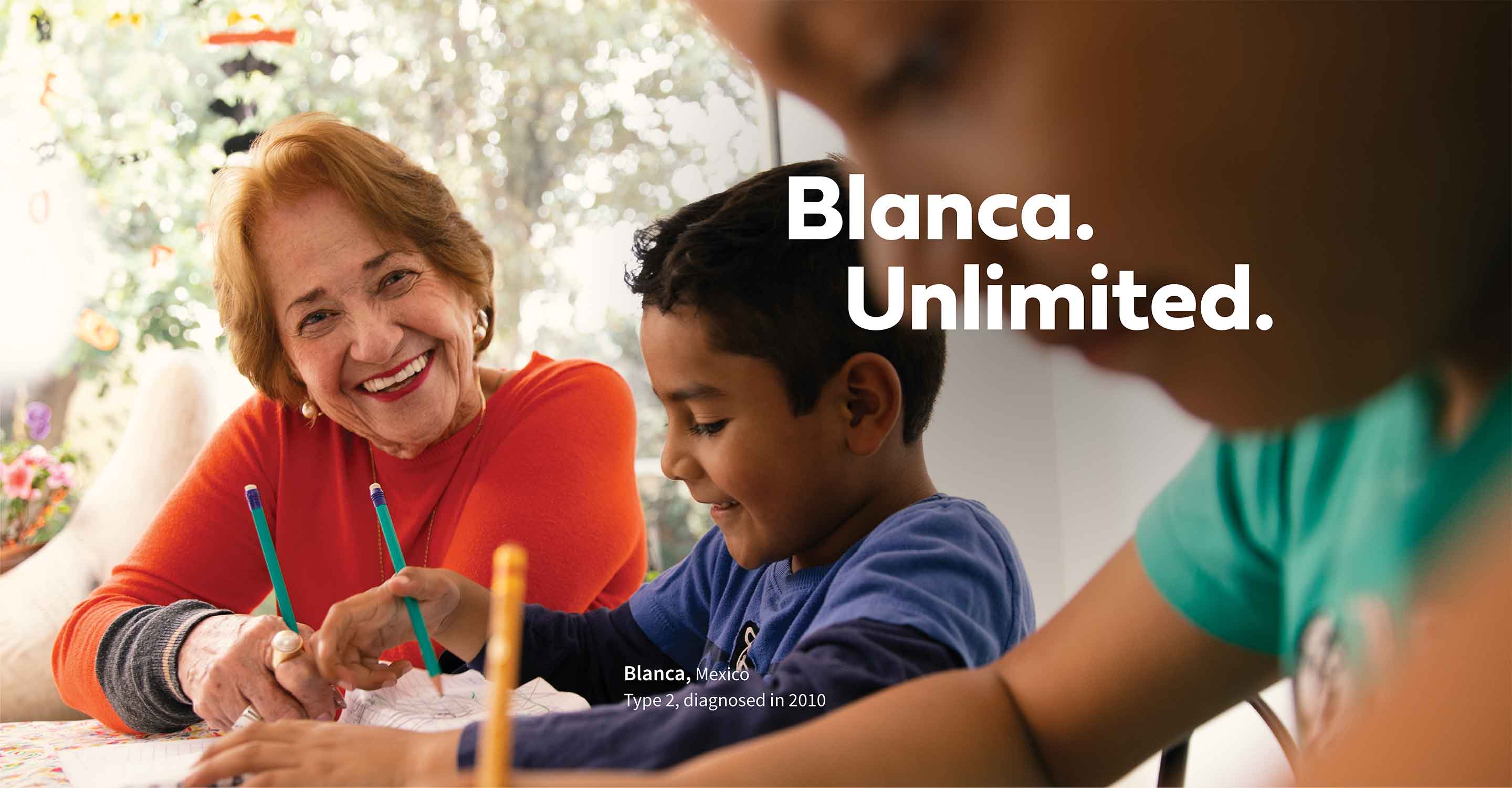 Blanca. Unlimited. Blanca, Mexico, Type 2, diagnosed 2010