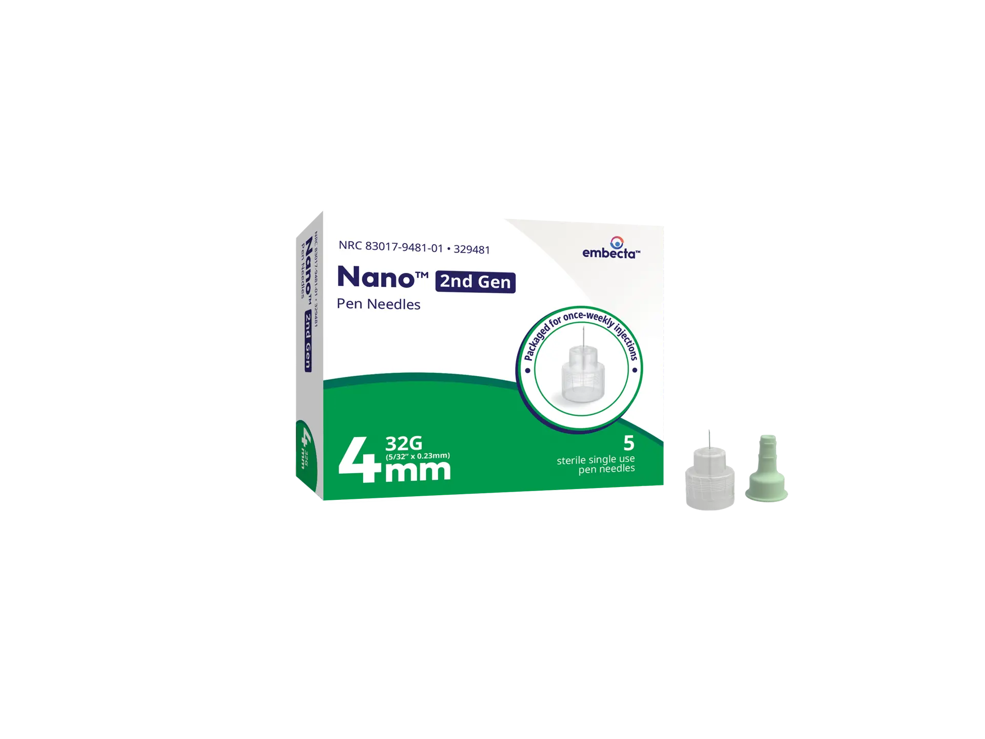 Nano 2nd Gen Pen Needles 5-count pack