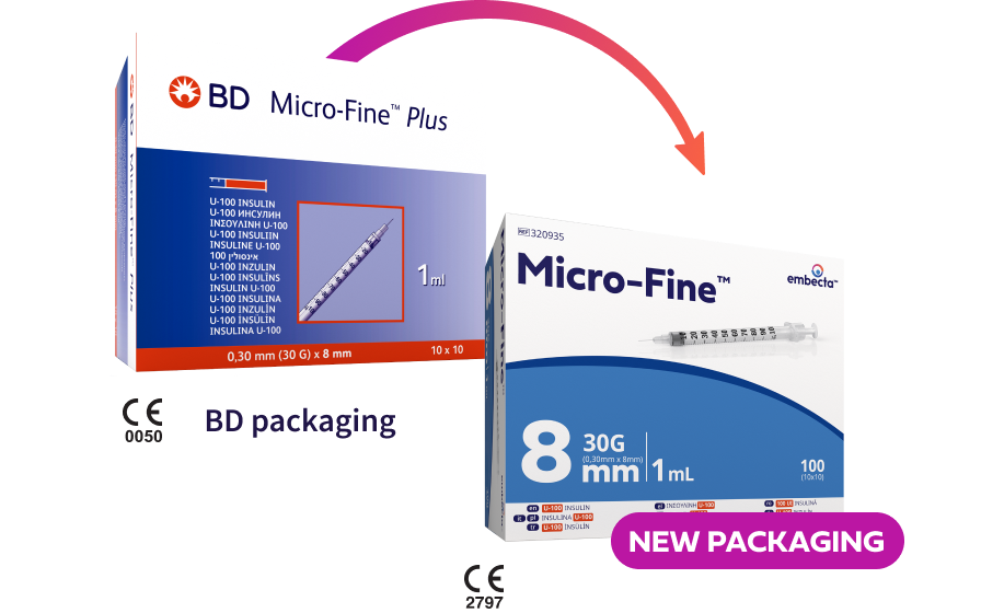 Insulin Syringe with Ultra Fine Pen Needle - New Look