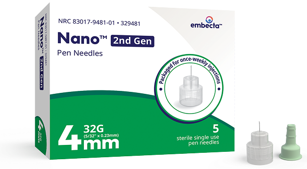 Nano 2nd Gen Pen Needles 5-count pack