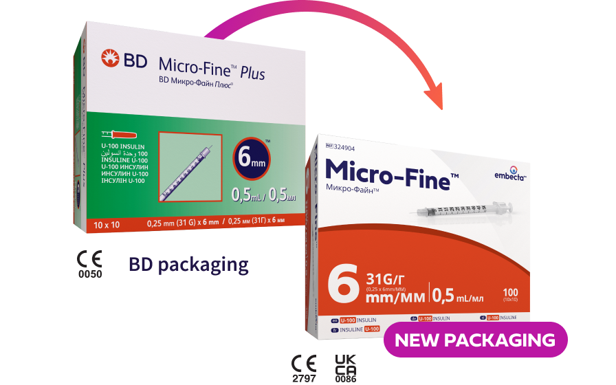 Insulin Syringe with Ultra Fine Pen Needle - New Look